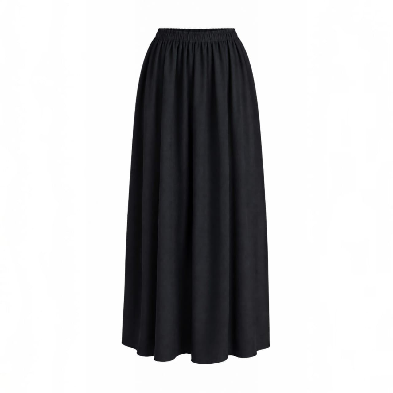 Ensemble Modeste 3 Pièces "Yasmine" — Gilet Noir à Nœuds + Blouse Blanche + Jupe Longue + Foulard
