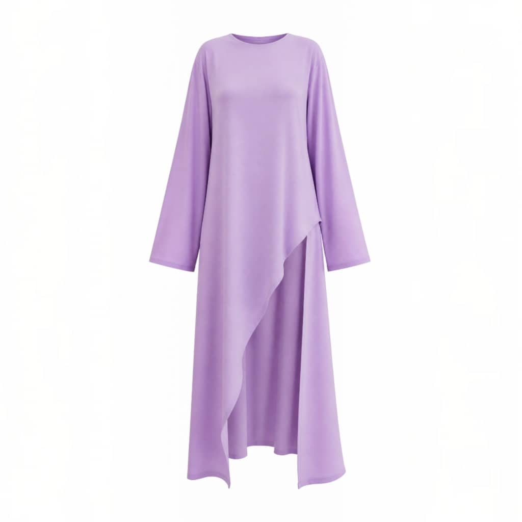 Ensemble 3-Pièces "Aaliyah" — Tunique Asymétrique + Jupe Fluide + Foulard
